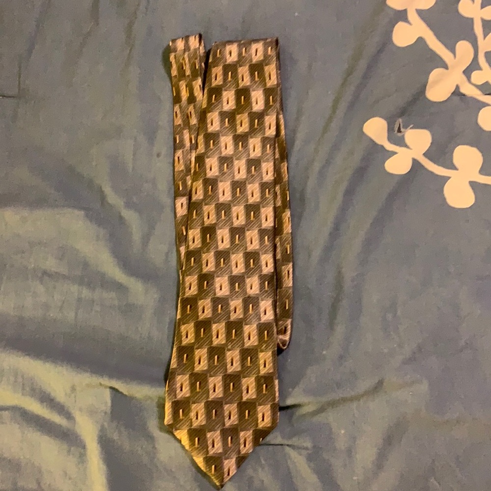 Stafford Green Patterned Tie